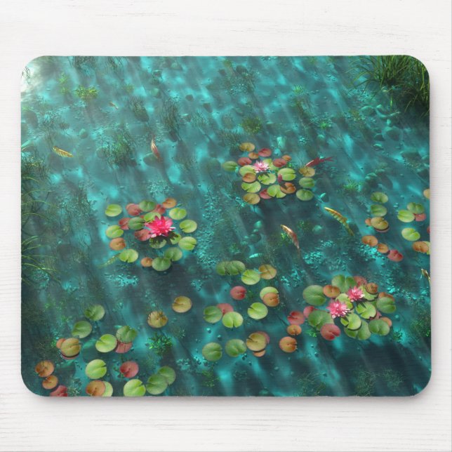 Tapis De Souris Lilies sur le mousepad d'eau (Devant)