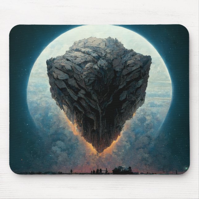 Tapis De Souris L'Imaginaire Monolithe Sci-Fi Art (Devant)