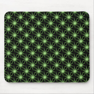 Tapis De Souris Lime Green Swirling Suns Mousepad
