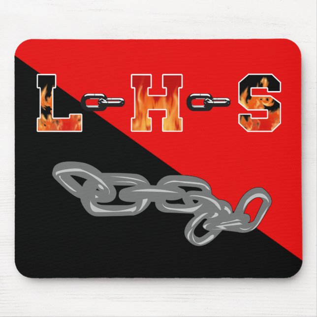 Tapis De Souris Lincoln High School Liens Couleurs (Devant)