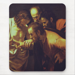 Tapis De Souris L'Incrédulité de saint Thomas par Le Caravage