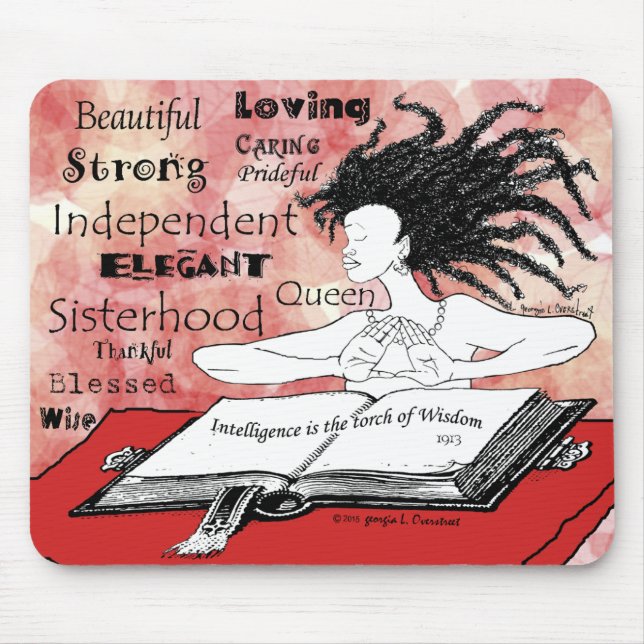 Tapis De Souris L'intelligence est le flambeau de la sagesse (Devant)