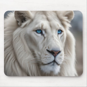 Tapis De Souris Lion blanc