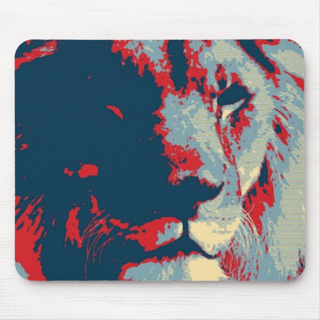 Tapis De Souris Lion Pop Art (Devant)