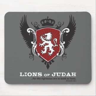 Tapis De Souris Lions de Judah Mousepad - gris-foncé