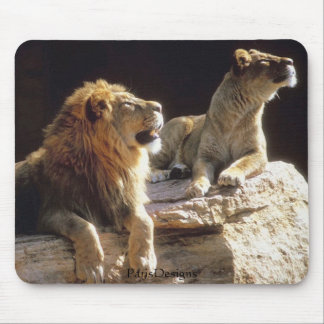 Tapis De Souris Lions Kenya de jungle