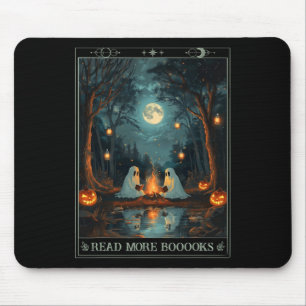 Tapis De Souris Lire Plus Livres Cute Éffrayant Ghost Lecture Livr