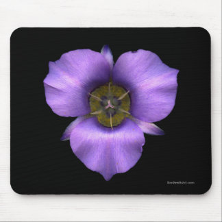 Tapis De Souris Lis de Mariposa Mousepad, noir
