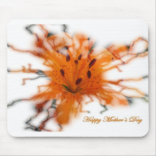 Tapis De Souris Lis orange Mousepad