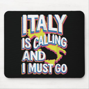 Tapis De Souris L'Italie Appelle L'Art Du Voyage