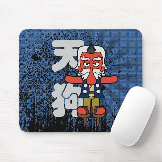 Tapis De Souris Little Daitengu Yokai Grunge (Avec souris)