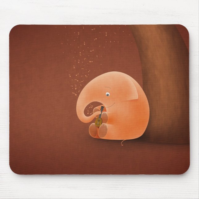 Tapis De Souris Little Elephant, Big Ukulele (Devant)