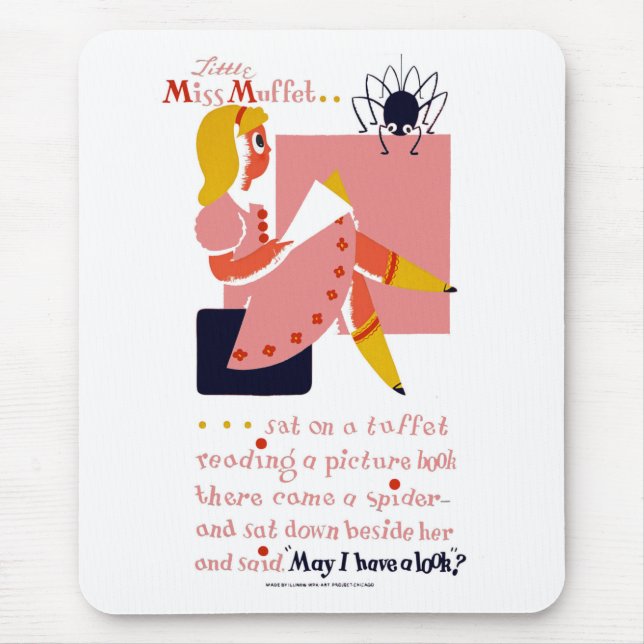 Tapis De Souris Little Miss Muffet (Devant)