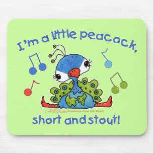 Tapis De Souris Little Peacock Short et Stout