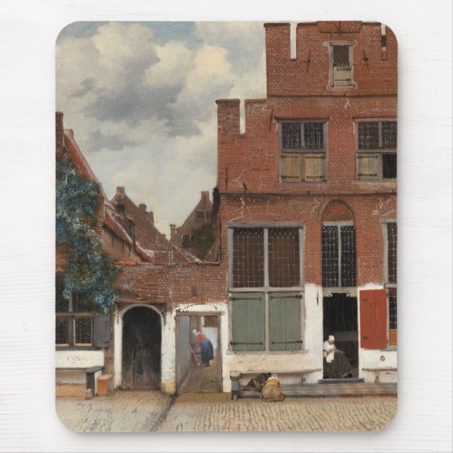 Tapis De Souris Little Street Johannes Vermeer (Devant)