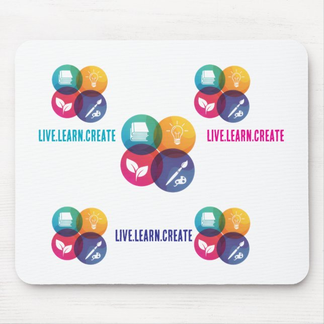 Tapis De Souris Live.Learn.Create Pad de souris (Devant)