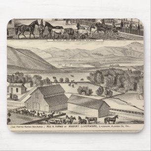 Tapis De Souris Livermore, résidences de Bardellini, fermes, hôt
