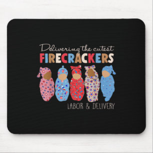 Tapis De Souris Livraison des Firecrackers les plus Mignons Infirm