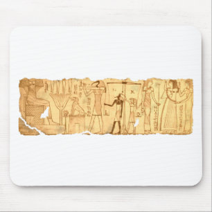 Tapis De Souris Livre égyptien antique du jugement Dernier mort