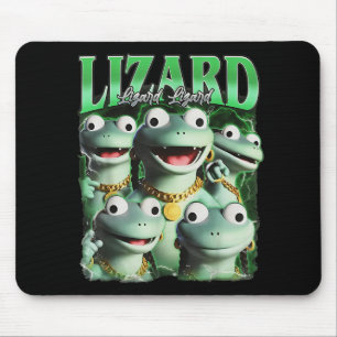 Tapis De Souris Lizard Lizard Lizard Funny meme Lizard Bootleg Wei