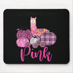 Tapis De Souris Llama De Sensibilisation Des Femmes En Octobre Nou