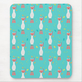 Tapis De Souris Llama Summer Swim