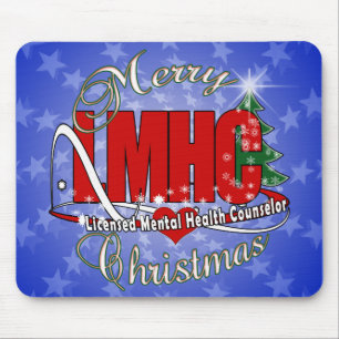 Tapis De Souris LMHC CHRISTMAS Conseiller en santé mentale autoris