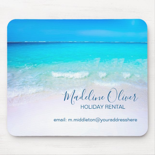 Tapis De Souris Location de vacances Blue Ocean Sky Information (Devant)