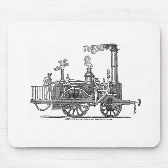 Tapis De Souris Locomotive à vapeur précoce (Devant)