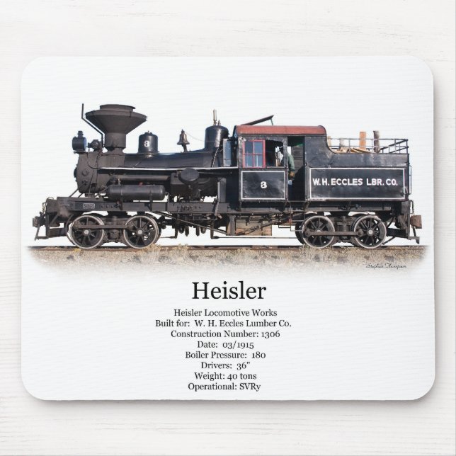 Tapis De Souris Locomotive de notation de Heisler (Devant)