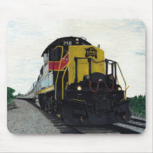 Locomotive de train sur les voies ferrées