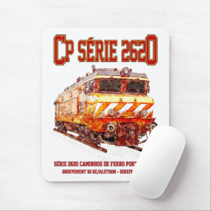 Tapis De Souris Locomotive électrique CP Serie 2620. Nez-Casse Loc