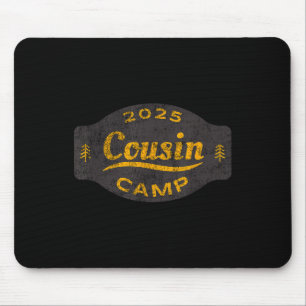 Tapis De Souris Logo Camp Cousin Vintage 2025 - Famille d'été amus