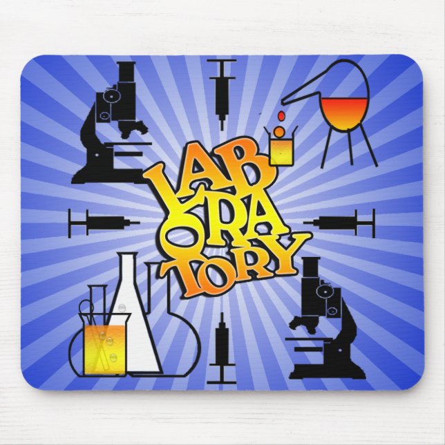 TAPIS DE SOURIS LOGO CARRÉ DU LABORATOIRE 4 (Devant)