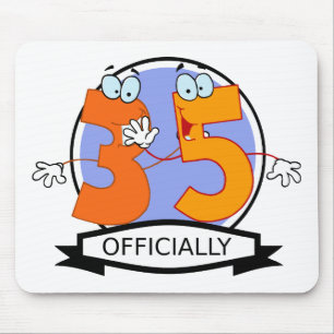 Tapis De Souris Logo d'anniversaire officiel 35