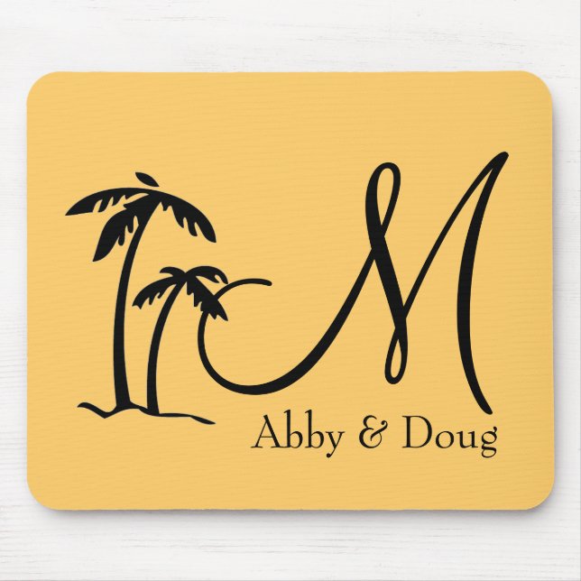 Tapis De Souris Logo de destination do-it-yourself Palm Tree (Devant)