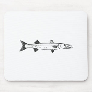 Tapis De Souris Logo de grand barracuda