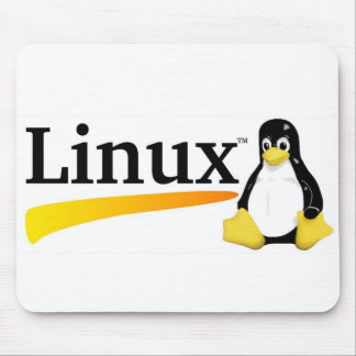 Tapis De Souris Logo de Linux avec des produits de Tux