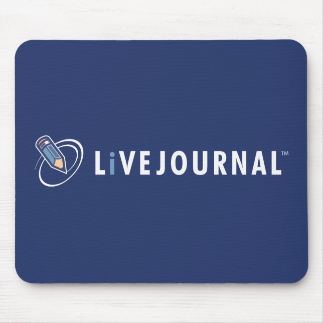Tapis De Souris Logo de LiveJournal horizontal (Devant)