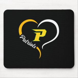 Tapis De Souris Logo de Patriotes de Pinecrest Slogan demi-coeur