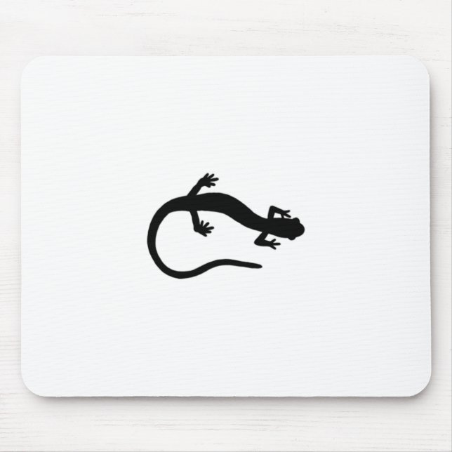 Tapis De Souris Logo de salamandre (noirs et blancs de base) (Devant)
