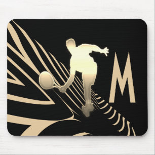 Tapis De Souris Logo de tennis sportif Cool sur mesure Monogramme 