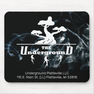 Tapis De Souris Logo d'entreprise et informations avec Arrière - p