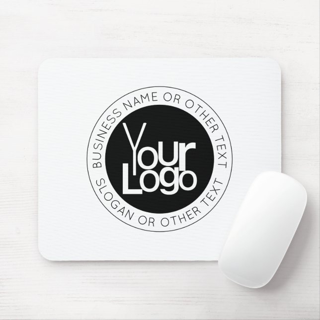 Tapis De Souris Logo d'entreprise et texte moderne simple modifiab (Avec souris)
