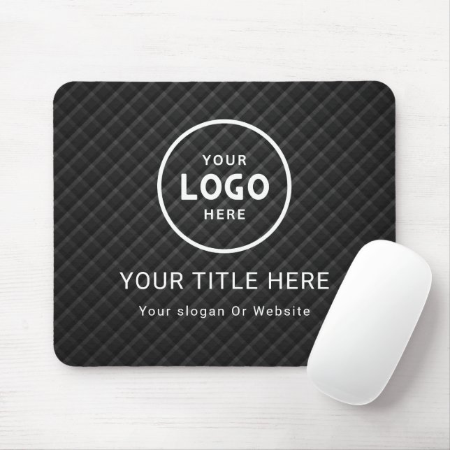 Tapis De Souris Logo d'entreprise minimaliste moderne (Avec souris)
