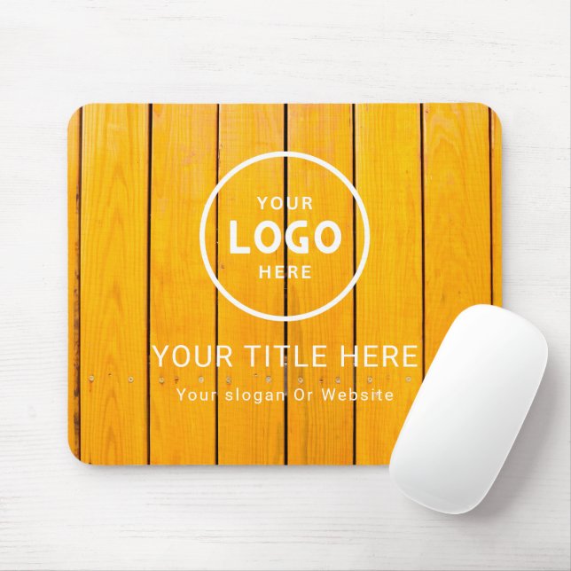 Tapis De Souris Logo d'entreprise minimaliste moderne (Avec souris)