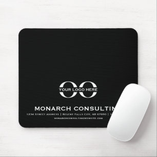 Tapis De Souris Logo d'entreprise moderne Mousepad avec coordonnée
