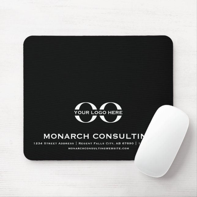 Tapis De Souris Logo d'entreprise moderne Mousepad avec coordonnée (Avec souris)