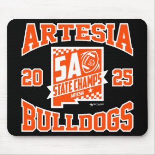 Tapis De Souris Logo des Artesia Bulldogs Champions de l'État