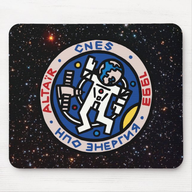 Tapis De Souris Logo du patch de mission Mir-Altair (Devant)